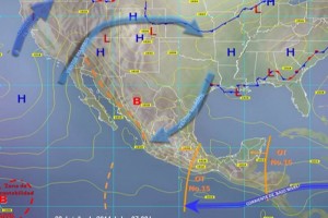 Continua el pronstico de lluvias fuertes a intensas en gran parte del pas, para las prximas horas